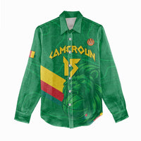Custom Cameroon Basketball Women Casual Shirt Go Champions Indomitable Lions - Wonder Print Shop