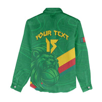 Custom Cameroon Basketball Women Casual Shirt Go Champions Indomitable Lions - Wonder Print Shop