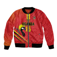 Custom Uganda Basketball Bomber Jacket Go Silverbacks - Wonder Print Shop