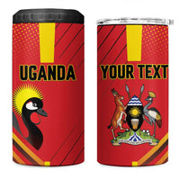 Custom Uganda Basketball 4 in 1 Can Cooler Tumbler Go Silverbacks - Wonder Print Shop