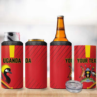 Custom Uganda Basketball 4 in 1 Can Cooler Tumbler Go Silverbacks - Wonder Print Shop