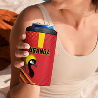 Custom Uganda Basketball 4 in 1 Can Cooler Tumbler Go Silverbacks - Wonder Print Shop