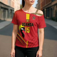 Custom Uganda Basketball Cross Shoulder Shirt Go Silverbacks - Wonder Print Shop
