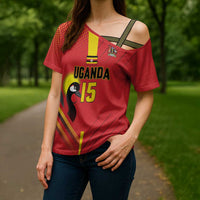 Custom Uganda Basketball Cross Shoulder Shirt Go Silverbacks - Wonder Print Shop