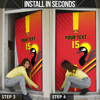 Custom Uganda Basketball Door Cover Go Silverbacks - Wonder Print Shop