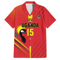 Custom Uganda Basketball Family Matching Off The Shoulder Long Sleeve Dress and Hawaiian Shirt Go Silverbacks - Wonder Print Shop