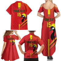 Custom Uganda Basketball Family Matching Summer Maxi Dress and Hawaiian Shirt Go Silverbacks - Wonder Print Shop