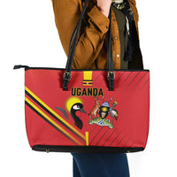Uganda Basketball Leather Tote Bag Go Silverbacks - Wonder Print Shop