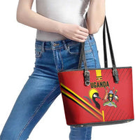 Uganda Basketball Leather Tote Bag Go Silverbacks - Wonder Print Shop