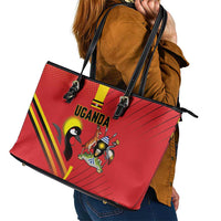 Uganda Basketball Leather Tote Bag Go Silverbacks - Wonder Print Shop
