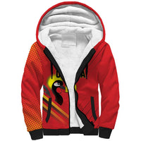 Custom Uganda Basketball Sherpa Hoodie Go Silverbacks - Wonder Print Shop