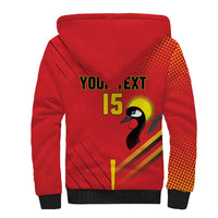 Custom Uganda Basketball Sherpa Hoodie Go Silverbacks - Wonder Print Shop