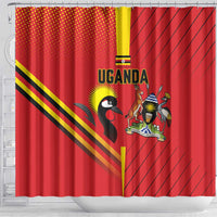 Uganda Basketball Shower Curtain Go Silverbacks - Wonder Print Shop