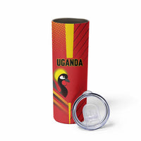 Custom Uganda Basketball Skinny Tumbler Go Silverbacks - Wonder Print Shop