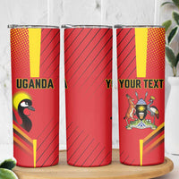 Custom Uganda Basketball Skinny Tumbler Go Silverbacks - Wonder Print Shop