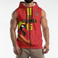 Custom Uganda Basketball Sleeveless Zip Hoodie Go Silverbacks - Wonder Print Shop