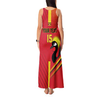Custom Uganda Basketball Tank Maxi Dress Go Silverbacks - Wonder Print Shop