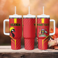 Custom Uganda Basketball Tumbler With Handle Go Silverbacks - Wonder Print Shop