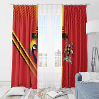 Uganda Basketball Window Curtain Go Silverbacks - Wonder Print Shop