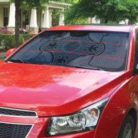 Lesotho Seanamarena Auto Sun Shade Basotho Traditional Blanket Style - Serenity - Wonder Print Shop