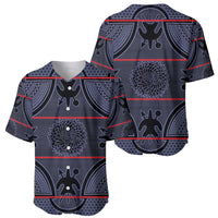 Lesotho Seanamarena Baseball Jersey Basotho Traditional Blanket Style - Serenity - Wonder Print Shop