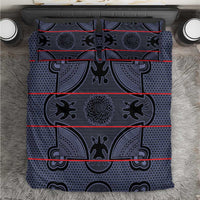 Lesotho Seanamarena Bedding Set Basotho Traditional Blanket Style - Serenity - Wonder Print Shop