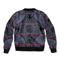 Lesotho Seanamarena Bomber Jacket Basotho Traditional Blanket Style - Serenity - Wonder Print Shop