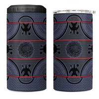 Lesotho Seanamarena 4 in 1 Can Cooler Tumbler Basotho Traditional Blanket Style - Serenity - Wonder Print Shop