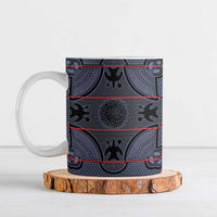 Lesotho Seanamarena Ceramic Mug Basotho Traditional Blanket Style - Serenity - Wonder Print Shop