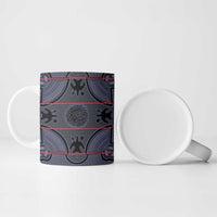 Lesotho Seanamarena Ceramic Mug Basotho Traditional Blanket Style - Serenity - Wonder Print Shop