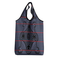 Lesotho Seanamarena Grocery Bag Basotho Traditional Blanket Style - Serenity - Wonder Print Shop