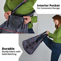 Lesotho Seanamarena Grocery Bag Basotho Traditional Blanket Style - Serenity - Wonder Print Shop