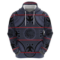 Lesotho Seanamarena Hoodie Basotho Traditional Blanket Style - Serenity - Wonder Print Shop
