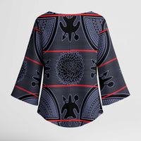 Lesotho Seanamarena Kimono Sleeve Blouse Basotho Traditional Blanket Style - Serenity - Wonder Print Shop