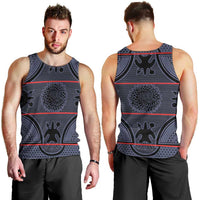 Lesotho Seanamarena Men Tank Top Basotho Traditional Blanket Style - Serenity - Wonder Print Shop