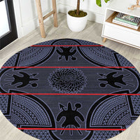 Lesotho Seanamarena Round Carpet Basotho Traditional Blanket Style - Serenity - Wonder Print Shop