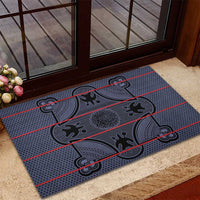 Lesotho Seanamarena Rubber Doormat Basotho Traditional Blanket Style - Serenity - Wonder Print Shop