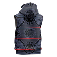 Lesotho Seanamarena Sleeveless Hoodie Basotho Traditional Blanket Style - Serenity - Wonder Print Shop