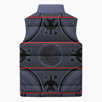 Lesotho Seanamarena Sleeveless Puffer Jacket Basotho Traditional Blanket Style - Serenity - Wonder Print Shop