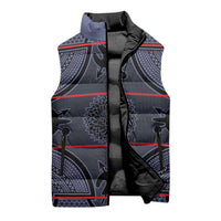 Lesotho Seanamarena Sleeveless Puffer Jacket Basotho Traditional Blanket Style - Serenity - Wonder Print Shop