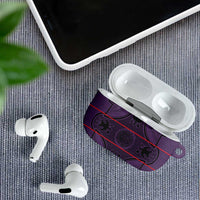 Lesotho Seanamarena AirPods Case Basotho Traditional Blanket Style - Violet - Wonder Print Shop