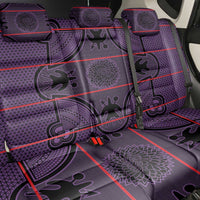 Lesotho Seanamarena Back Car Seat Cover Basotho Traditional Blanket Style - Violet - Wonder Print Shop
