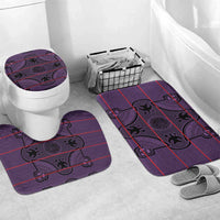 Lesotho Seanamarena Bathroom Set Basotho Traditional Blanket Style - Violet - Wonder Print Shop
