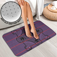 Lesotho Seanamarena Bathroom Set Basotho Traditional Blanket Style - Violet - Wonder Print Shop