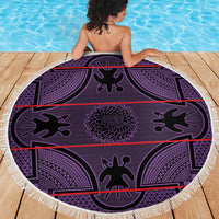 Lesotho Seanamarena Beach Blanket Basotho Traditional Blanket Style - Violet - Wonder Print Shop