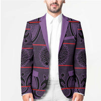 Lesotho Seanamarena Blazer Basotho Traditional Blanket Style - Violet - Wonder Print Shop