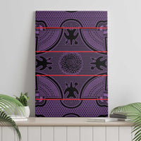 Lesotho Seanamarena Canvas Wall Art Basotho Traditional Blanket Style - Violet - Wonder Print Shop