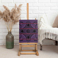 Lesotho Seanamarena Canvas Wall Art Basotho Traditional Blanket Style - Violet - Wonder Print Shop