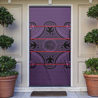 Lesotho Seanamarena Door Cover Basotho Traditional Blanket Style - Violet - Wonder Print Shop
