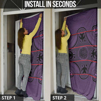 Lesotho Seanamarena Door Cover Basotho Traditional Blanket Style - Violet - Wonder Print Shop